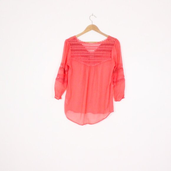 *Maurices Coral Woven Sear-sucker Lightweight Blouse - Picture 8 of 8